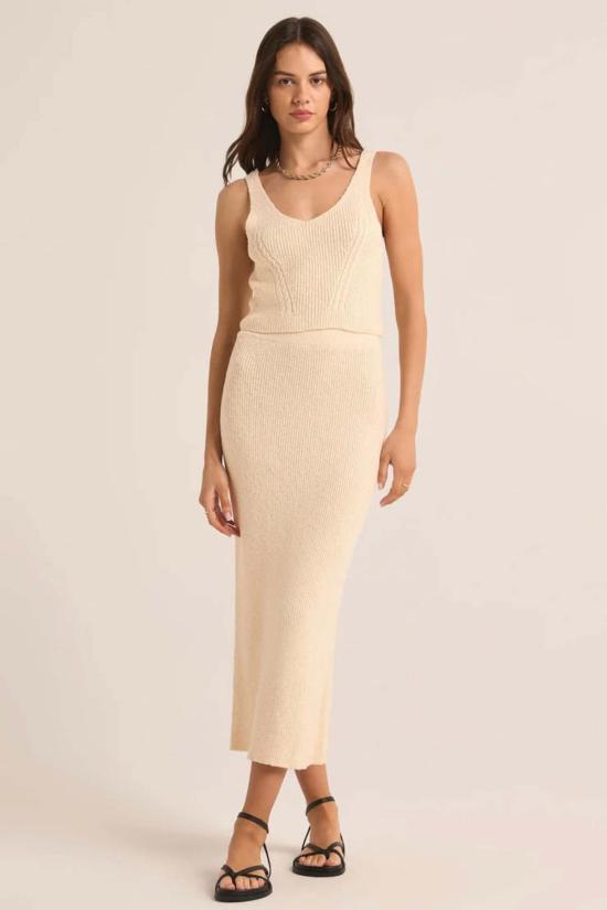  Z Supply 롱 스커트 Anvi 스웨터 스커트 염소 우유 - OTHER BRANDS