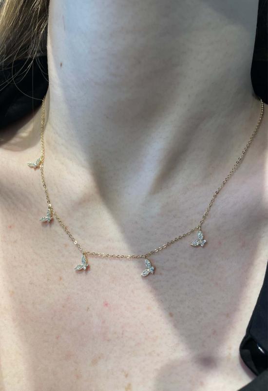  더 엔케이씨 스토어 목걸이/팬던트 Nkc Store Butterfly Charm 목걸이