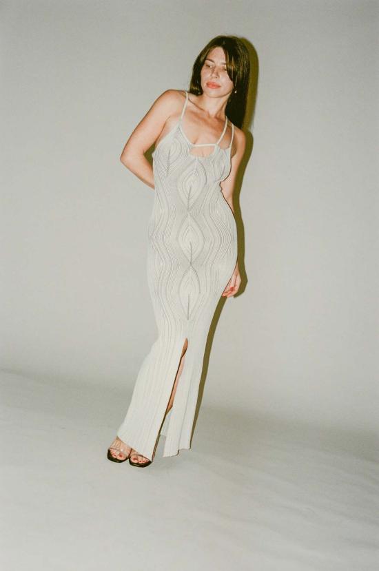  패리스 조지아 롱 원피스 파리 조지아 프리야 드레스 차콜 - PARIS GEORGIA