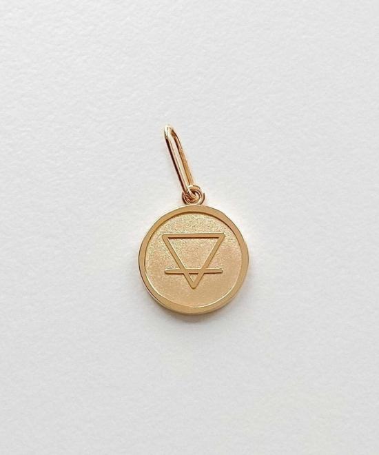  탯치 목걸이/팬던트 Thatch Earth 염소자리 황소자리 처녀자리 Elements Charm 14k 골드 도금