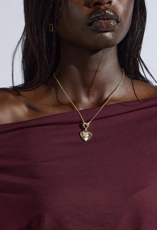  더 엔케이씨 스토어 목걸이/팬던트 Nkc 쿠오레 네크리스 골드 - The NKC Store