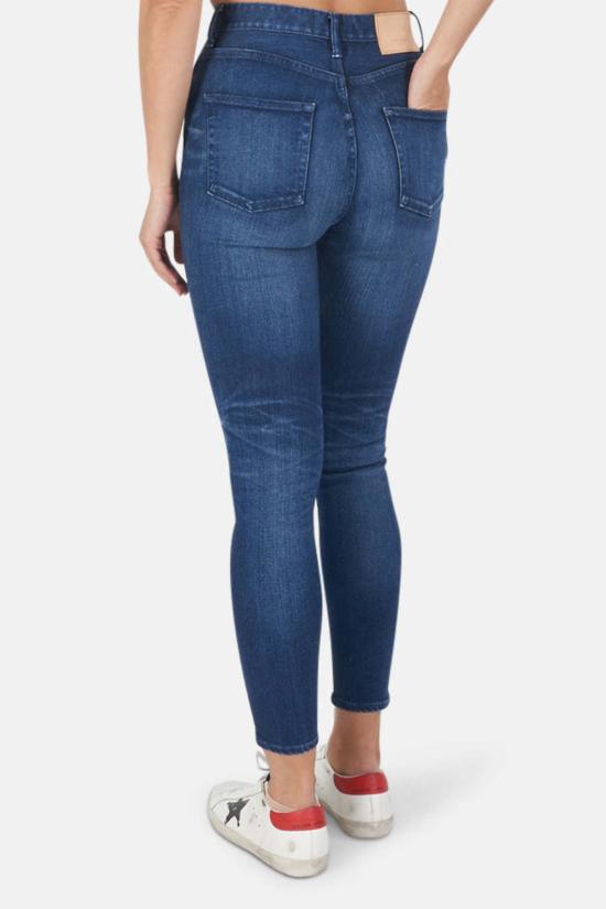  마우지 데님 팬츠 무시 웨스트데일 리버스 스키니 진 블루 - MOUSSY