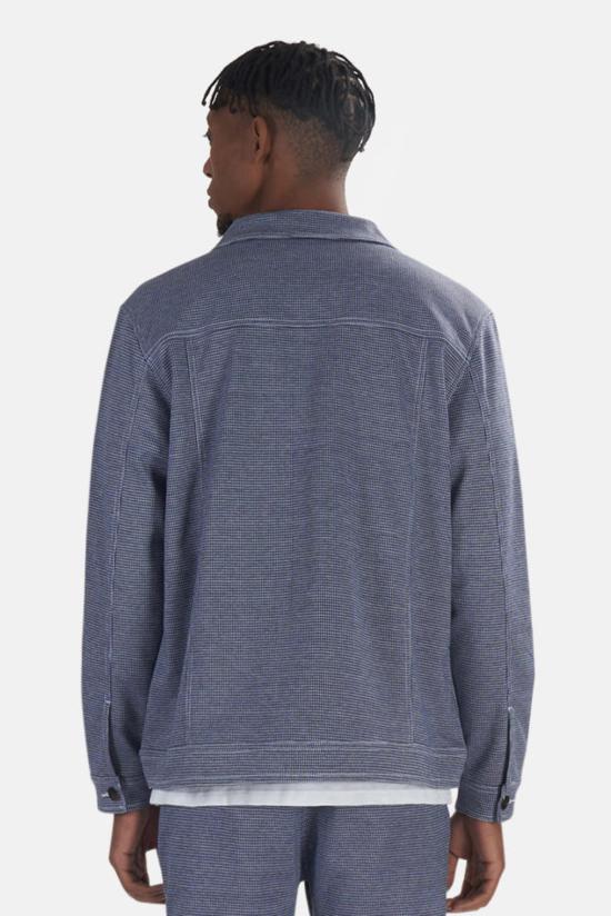  블루&크림 자켓 하운드 투스 재킷 네이비 - BLUE&CREAM