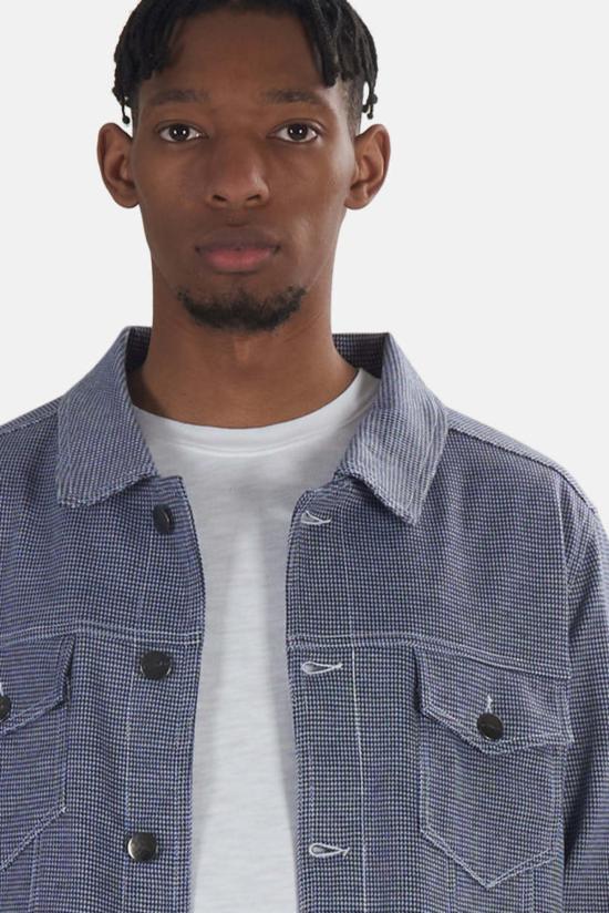  블루&크림 자켓 하운드 투스 재킷 네이비 - BLUE&CREAM