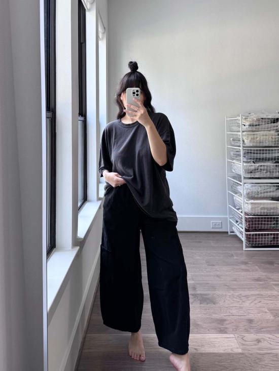  밀스 스트레이트 팬츠 식사 셰프 판트 리코리스