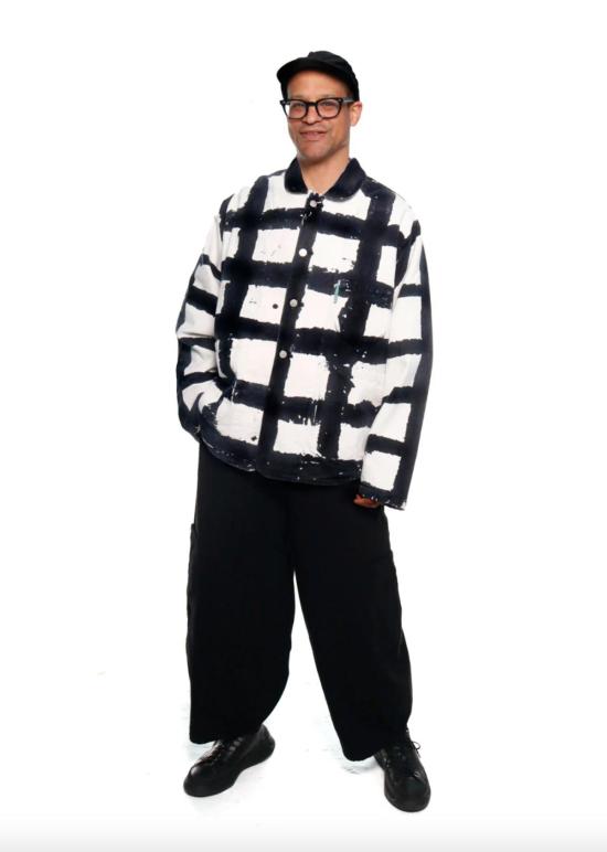  밀스 스트레이트 팬츠 식사 셰프 판트 리코리스 - MEALS