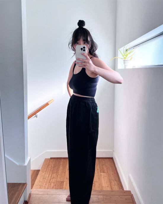  밀스 스트레이트 팬츠 식사 셰프 판트 리코리스 - MEALS