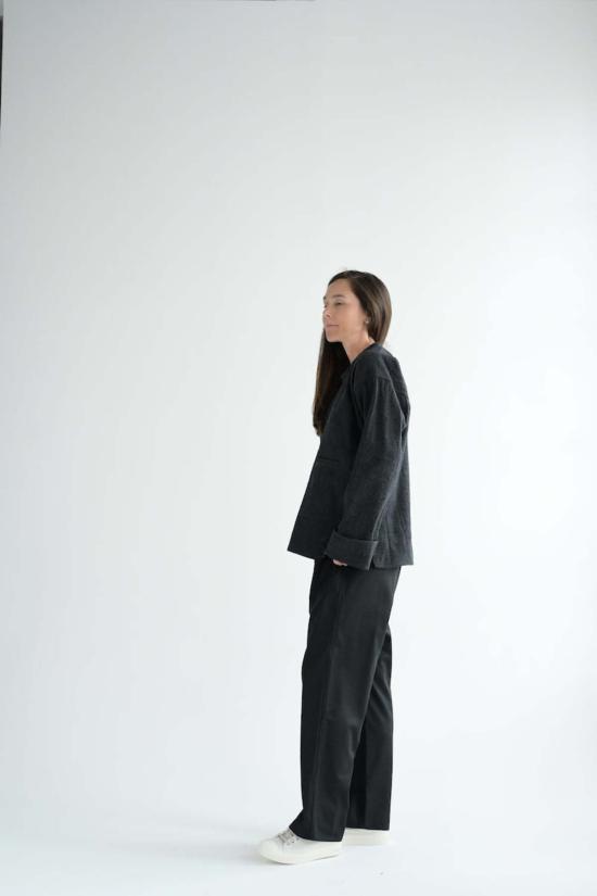  소피 드후레 스트레이트 팬츠 Sofie D'hoore 파츠  슬레이트 멜란지 - SOFIE D'HOORE