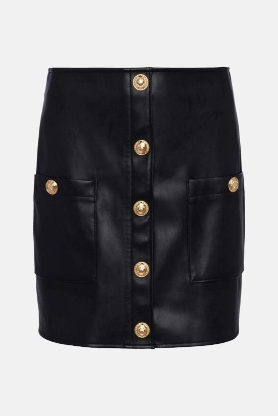  라장스 숏 스커트 L'agence Truman 미니 스커트 블랙