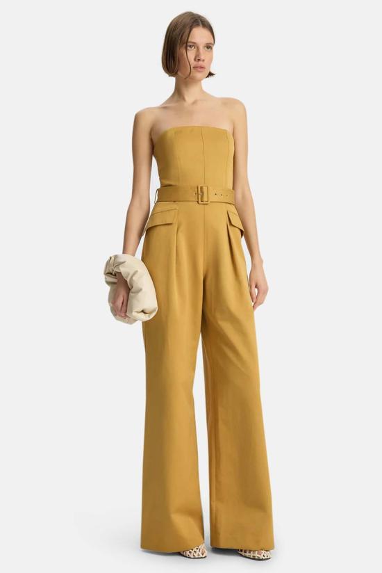  에이엘씨 점프수트 A.L.C. Presley 스트랩리스 코튼  에이지드 브론즈 - A.L.C.