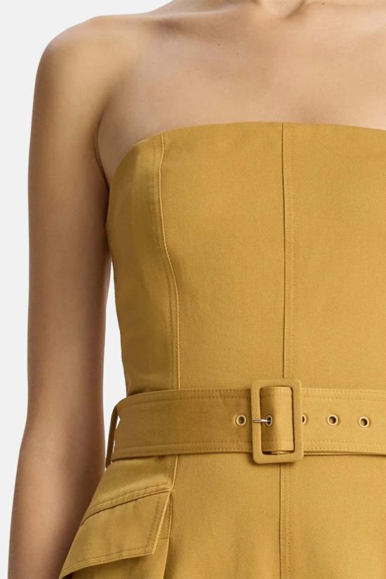  에이엘씨 점프수트 A.L.C. Presley 스트랩리스 코튼  에이지드 브론즈 - A.L.C.