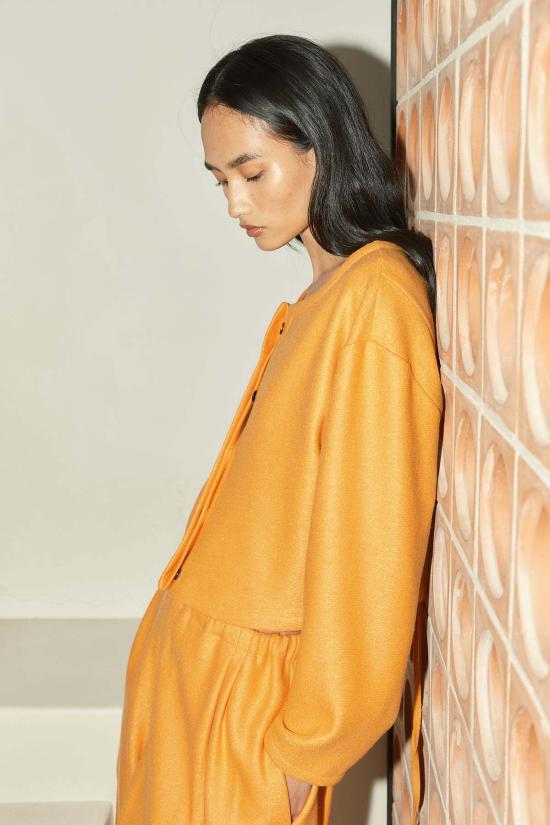  다두라 헤어 액세서리 다투라 보일드 울 스크런치 탠저린 - DATURA