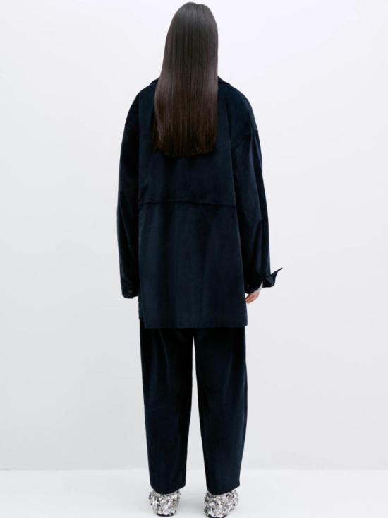  코데라 코트 코듀로이 오버셔츠 네이비 - CORDERA