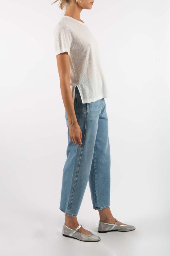  레이첼 코미 반팔 티셔츠 크리스 탑 아이보리 - RACHEL COMEY