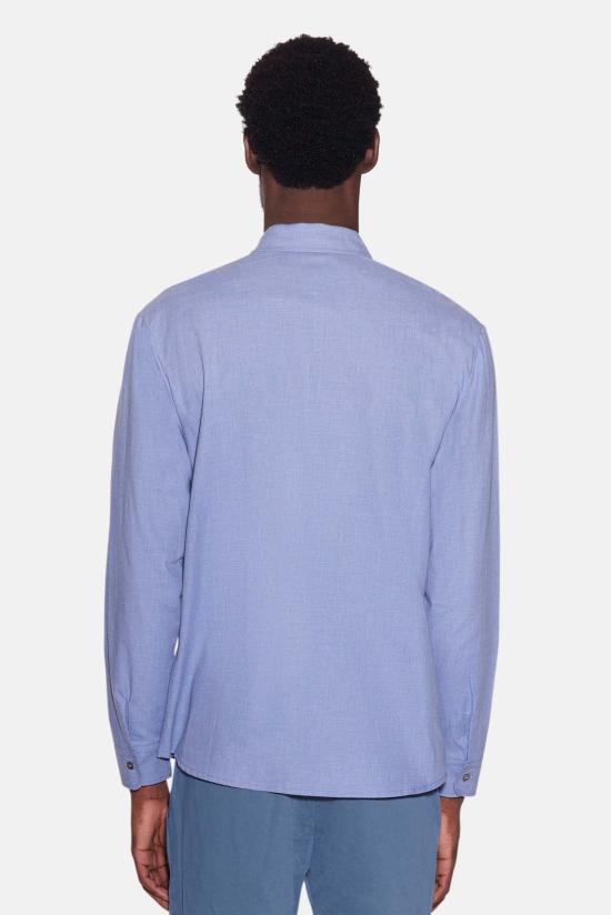  Blue&Cream 긴팔 셔츠 블루&크림 스크라이브너 플란넬  블루 - BLUE&CREAM