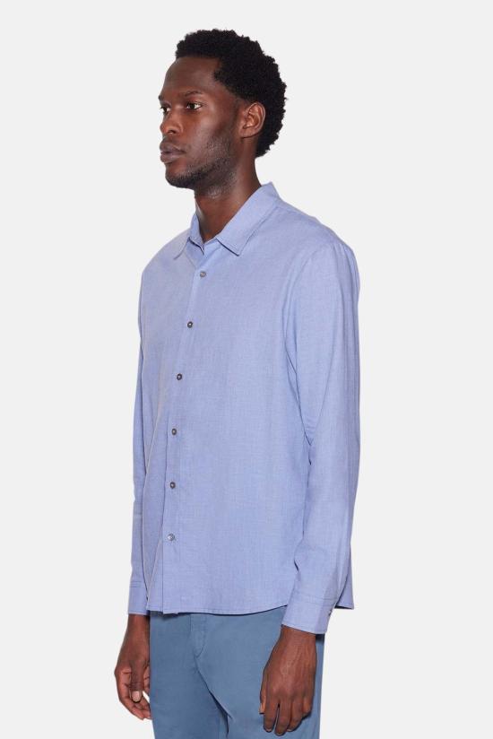  Blue&Cream 긴팔 셔츠 블루&크림 스크라이브너 플란넬  블루 - BLUE&CREAM