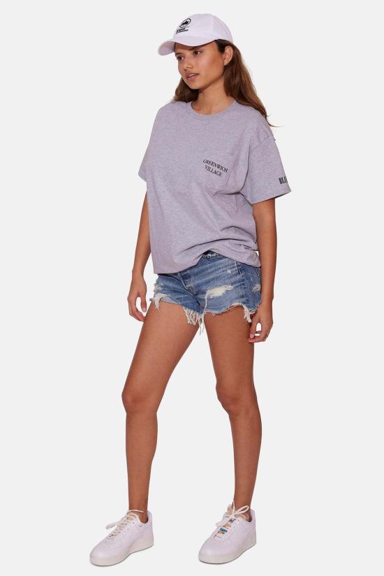  블루&크림 반팔 티셔츠 그리니치 빌리지 포켓 티 그레이 - BLUE&CREAM