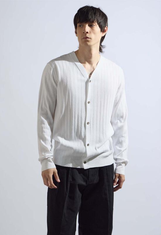  더 엔케이씨 스토어 가디건 Nkc 캐주얼  화이트 - THE NKC STORE