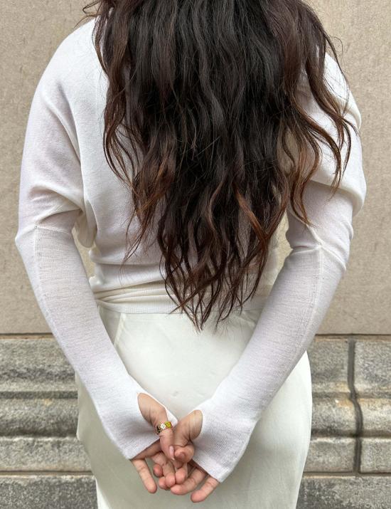  엔자 코스타 스웨터 캐시미어 슬라우치  티슈 - ENZA COSTA