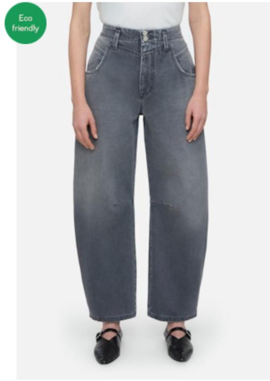  클로즈드 데님 팬츠 릿지 와이드 레그 진 블랙 - CLOSED