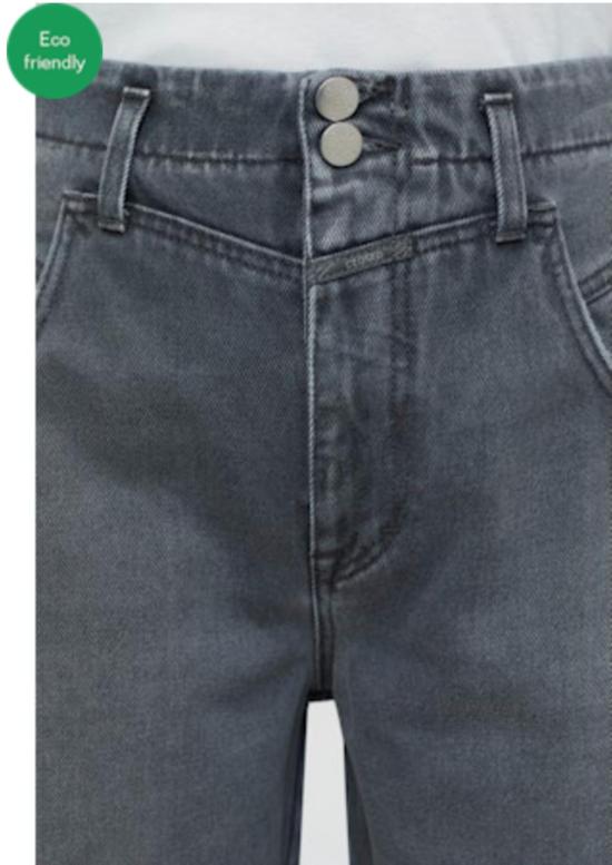  클로즈드 데님 팬츠 릿지 와이드 레그 진 블랙 - CLOSED