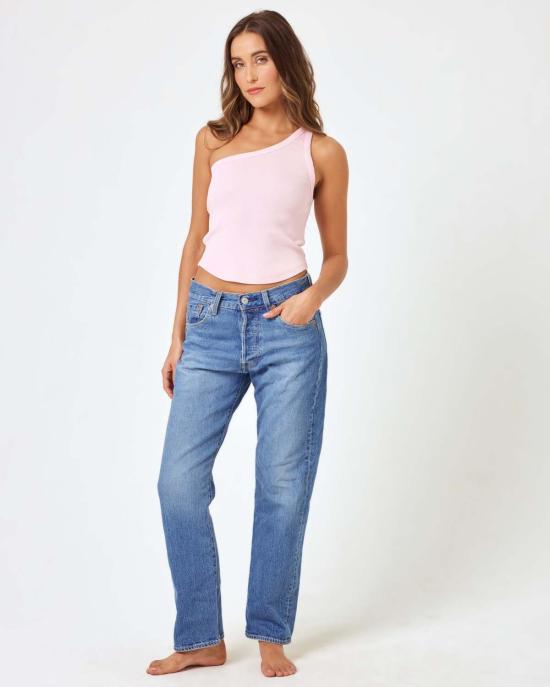  엘스페이스 민소매 티셔츠 L스페이스 카일리 탱크 페탈 - L SPACE