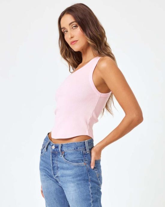  엘스페이스 민소매 티셔츠 L스페이스 카일리 탱크 페탈 - L SPACE