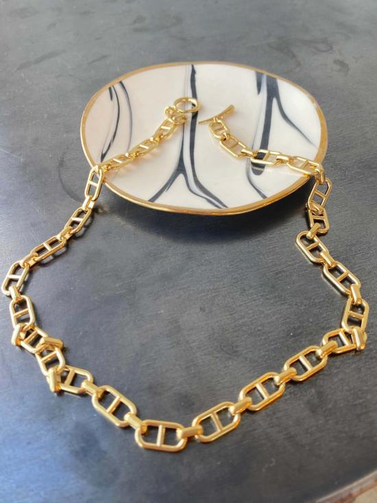  가브리엘라 아티가스 목걸이/팬던트 가브리엘라 아르티가스 스티럽 체인 네크리스 옐로우 골드 - GABRIELA ARTIGAS