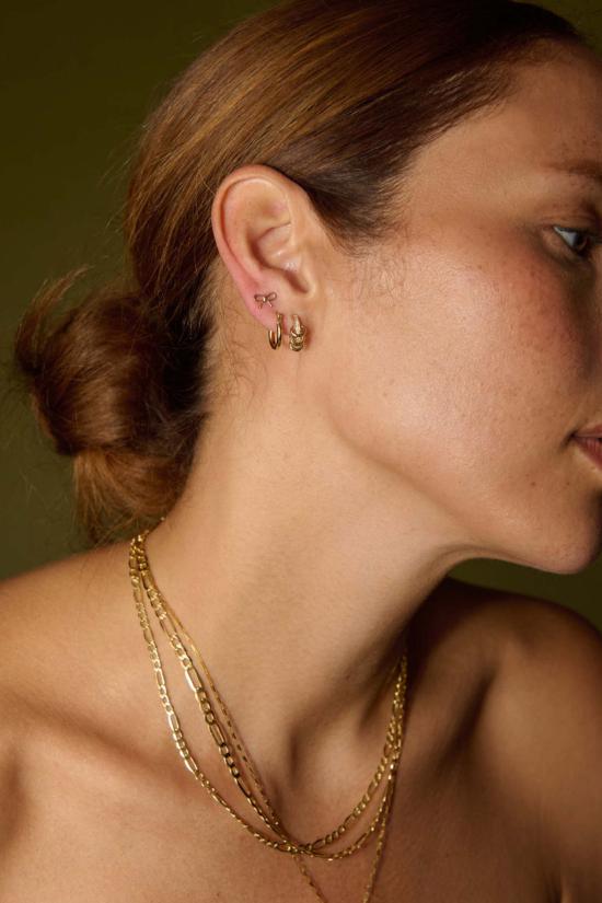  로렌 스튜어트 이어링 미니 보우 스터드 - LOREN STEWART