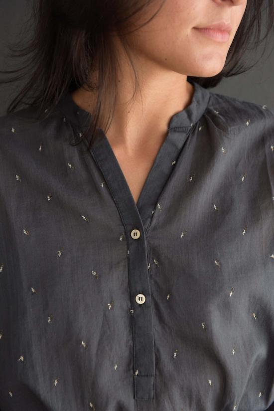  Bsbee 숏 원피스 Ladak 드레스 Ray's Embroidery Washed Black - OTHER BRANDS