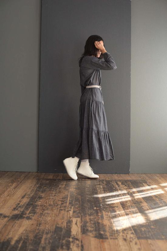  Bsbee 숏 원피스 Ladak 드레스 Ray's Embroidery Washed Black - OTHER BRANDS