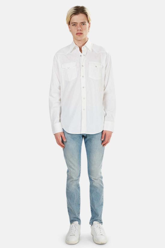  Lucien Pellat-Finet 긴팔 셔츠 루시엔 펠라트 피네 스컬 웨스턴  화이트 - LUCIEN PELLAT-FINET