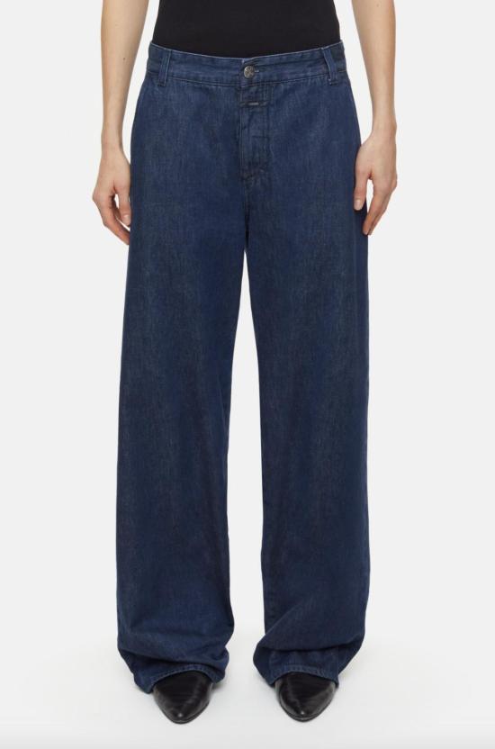  클로즈드 데님 팬츠 주르디 릴렉스 스타일 진 다크 블루 - CLOSED