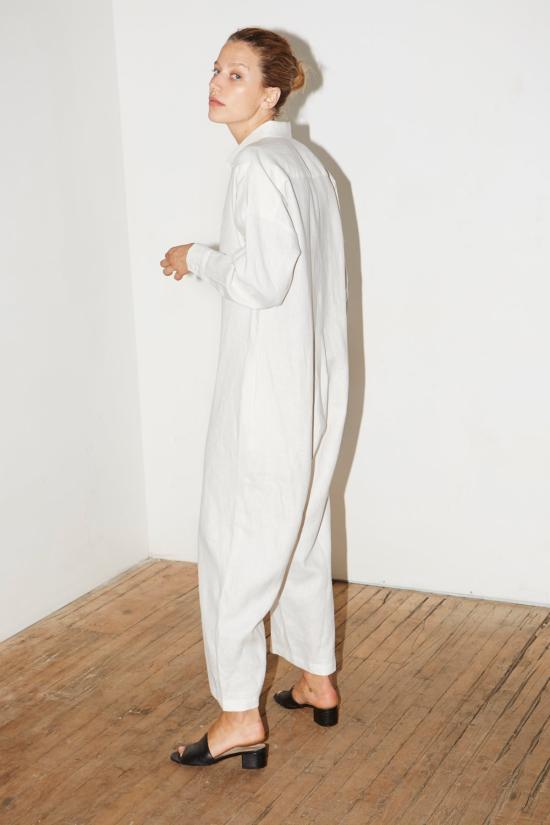  다두라 점프수트 다투라 리넨 렌  화이트 - DATURA