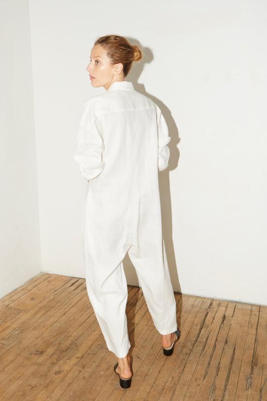  다두라 점프수트 다투라 리넨 렌  화이트 - DATURA