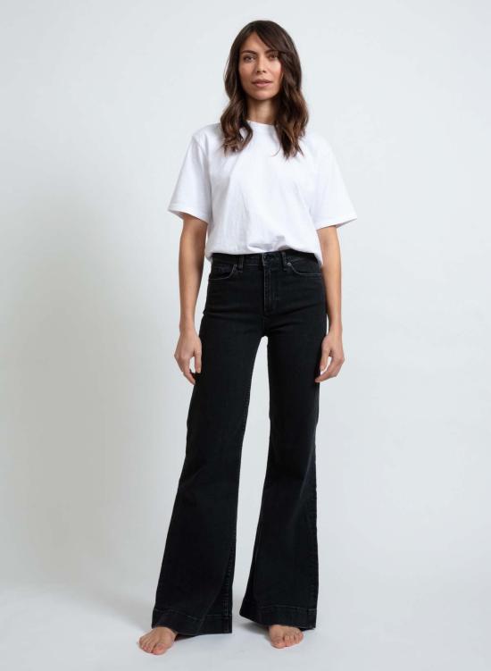  ASKK 뉴욕 데님 팬츠 애스크 나이 주니퍼 와이드 레그 진 스톤