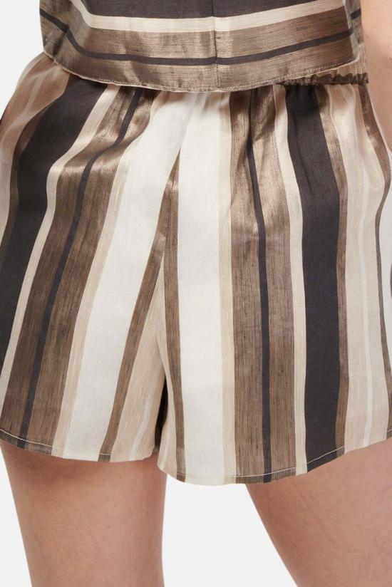  카미 뉴욕 숏팬츠 카미 NYC 이비자 메탈릭 리넨 숏 듄 - CAMI NYC
