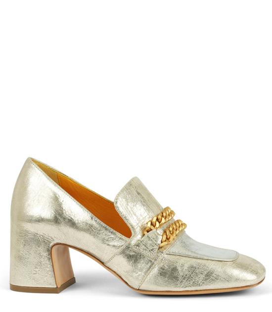  매디슨 메종 힐/펌프스 레더 미드힐  골드/실버