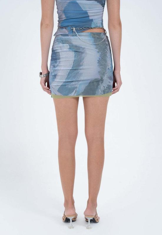  Arthur 숏 스커트 아서 더블 메시 미니 스커트 리버 - OTHER BRANDS