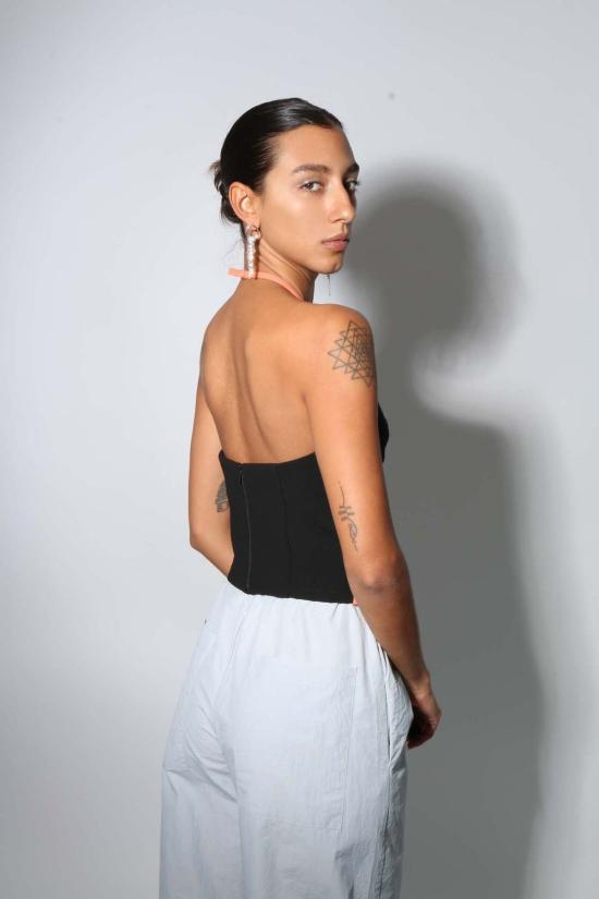  패리스 조지아 민소매 티셔츠 파리 조지아 나시아 싱글렛 블랙 - PARIS GEORGIA