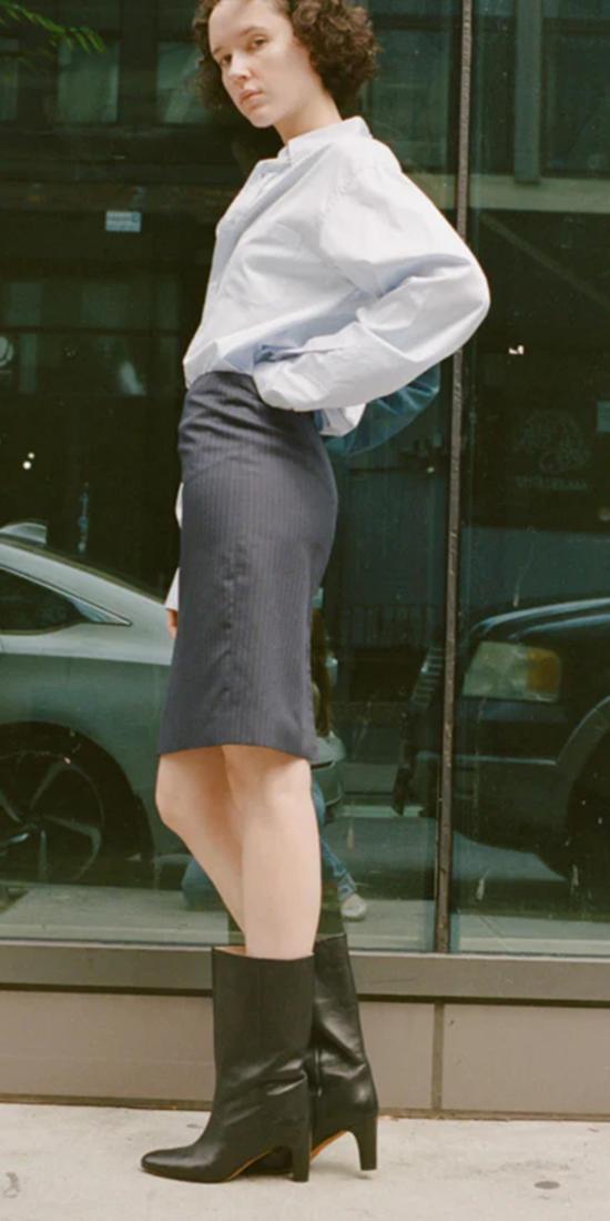  마리암 나시르 자데 숏 스커트 덴시티 스커트 로얄 블루 - MARYAM NASSIR ZADEH