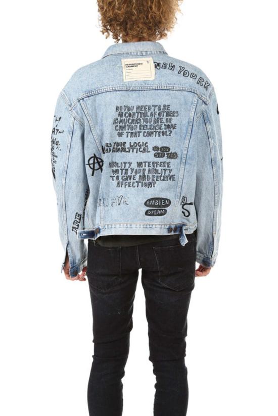  알13 데님 자켓 R13 재활용 데님 트러커 재킷 인디고 - R13