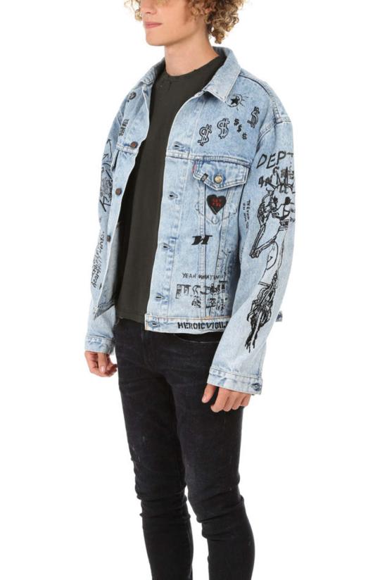  알13 데님 자켓 R13 재활용 데님 트러커 재킷 인디고 - R13