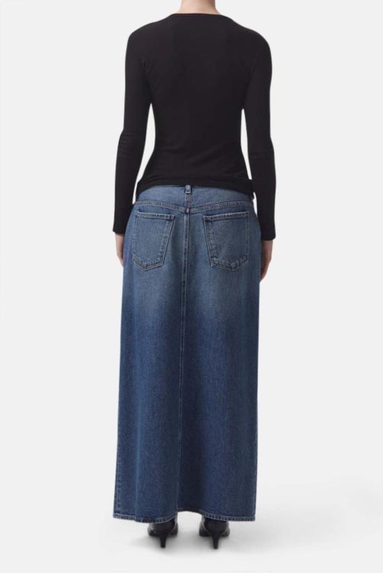  에이골디 데님 원피스 아골드 레이프 스커트 스윙 - AGOLDE