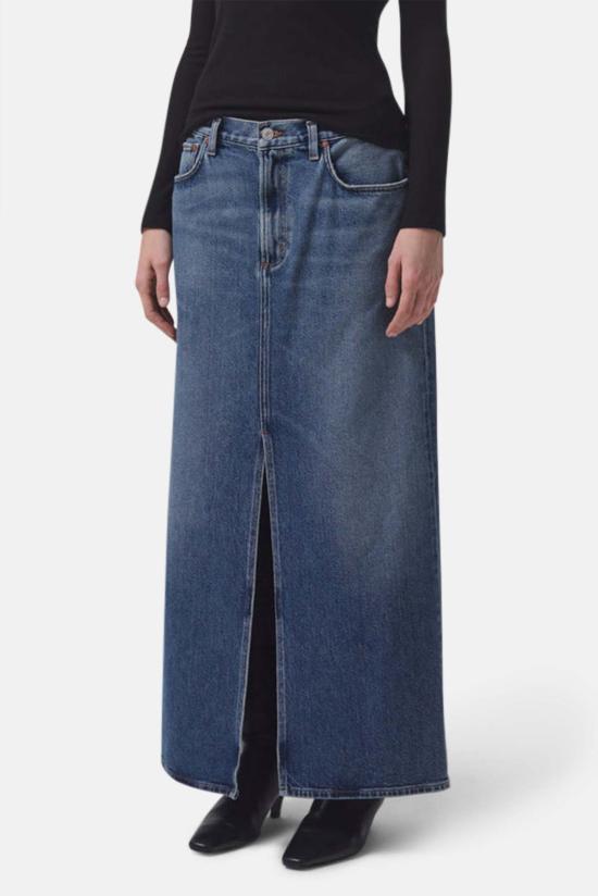  에이골디 데님 원피스 아골드 레이프 스커트 스윙 - AGOLDE