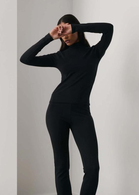  Skin Worldwide 긴팔 티셔츠 스킨 월드와이드 베이스 롱슬리브 모크넥 블랙 - OTHER BRANDS