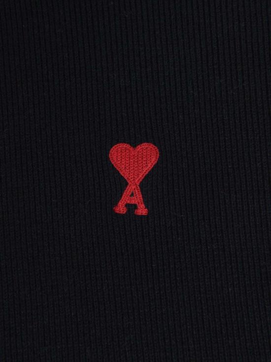  아미 스웨터 레드 ADC 크루넥  블랙 - AMI