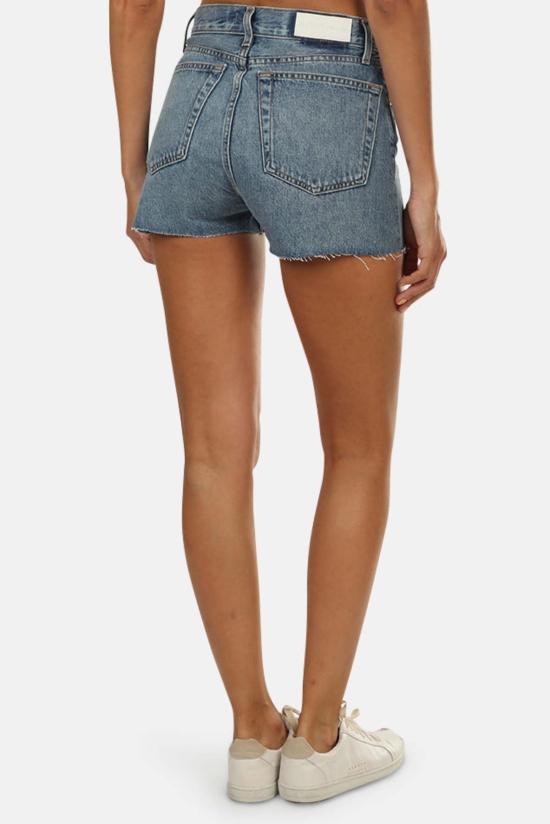  리던 데님 숏팬츠 리/던 하이 라이즈 숏 페이디드 인디고 - RE/DONE