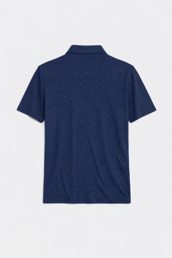  Blue&Cream 반팔 셔츠 블루&크림 반팔 버튼다운 슬럽 저지 네이비 - BLUE&CREAM