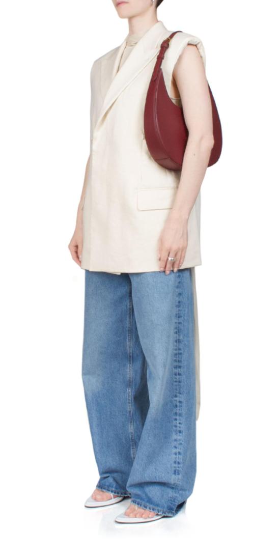  헬무트랭 수트 자켓 헬무트 랭 슬리브리스 카 블레이저 서머 샌드 - HELMUT LANG